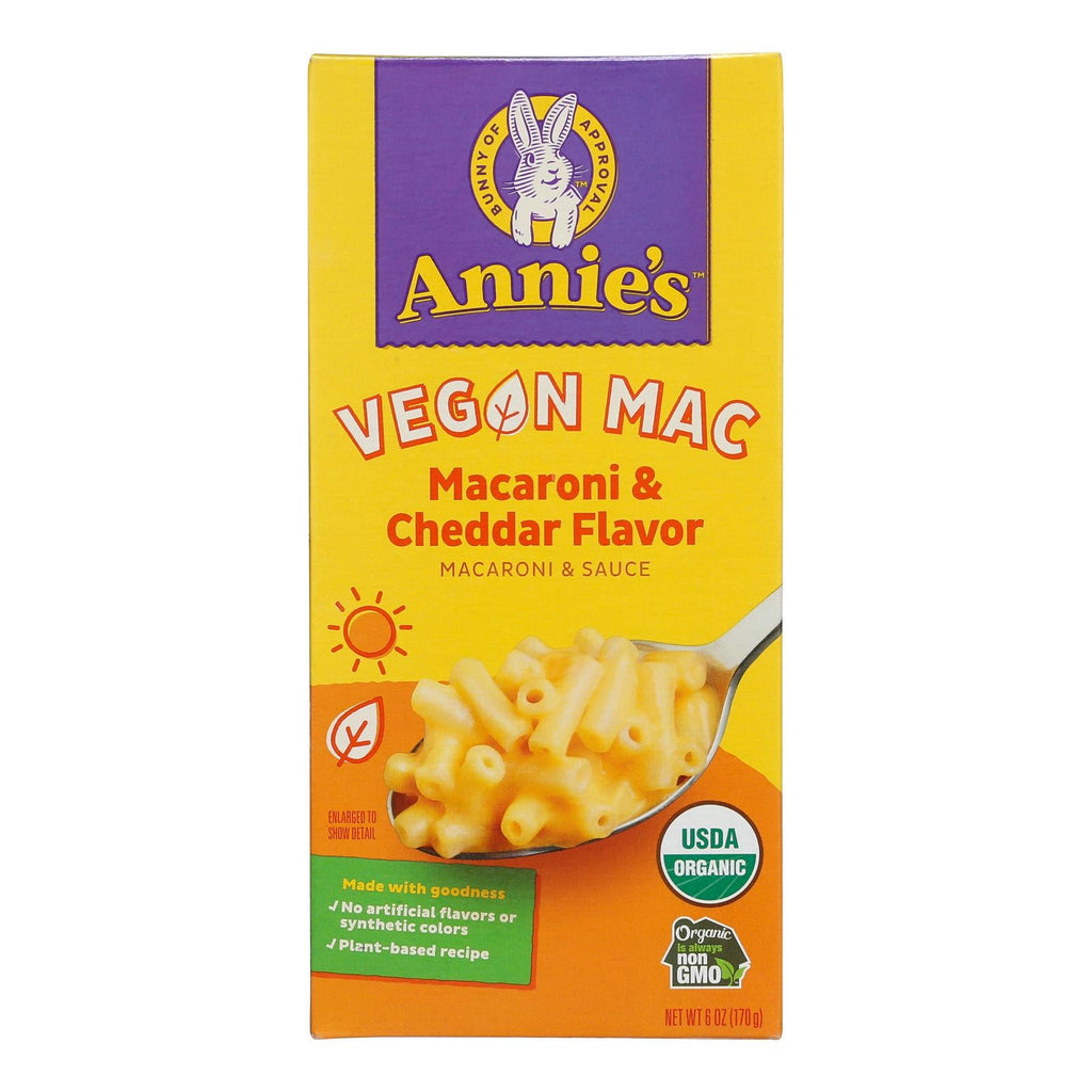 Annie's Organic Vegan Cheddar Mac & Cheese, 12-Pack, 6 Oz