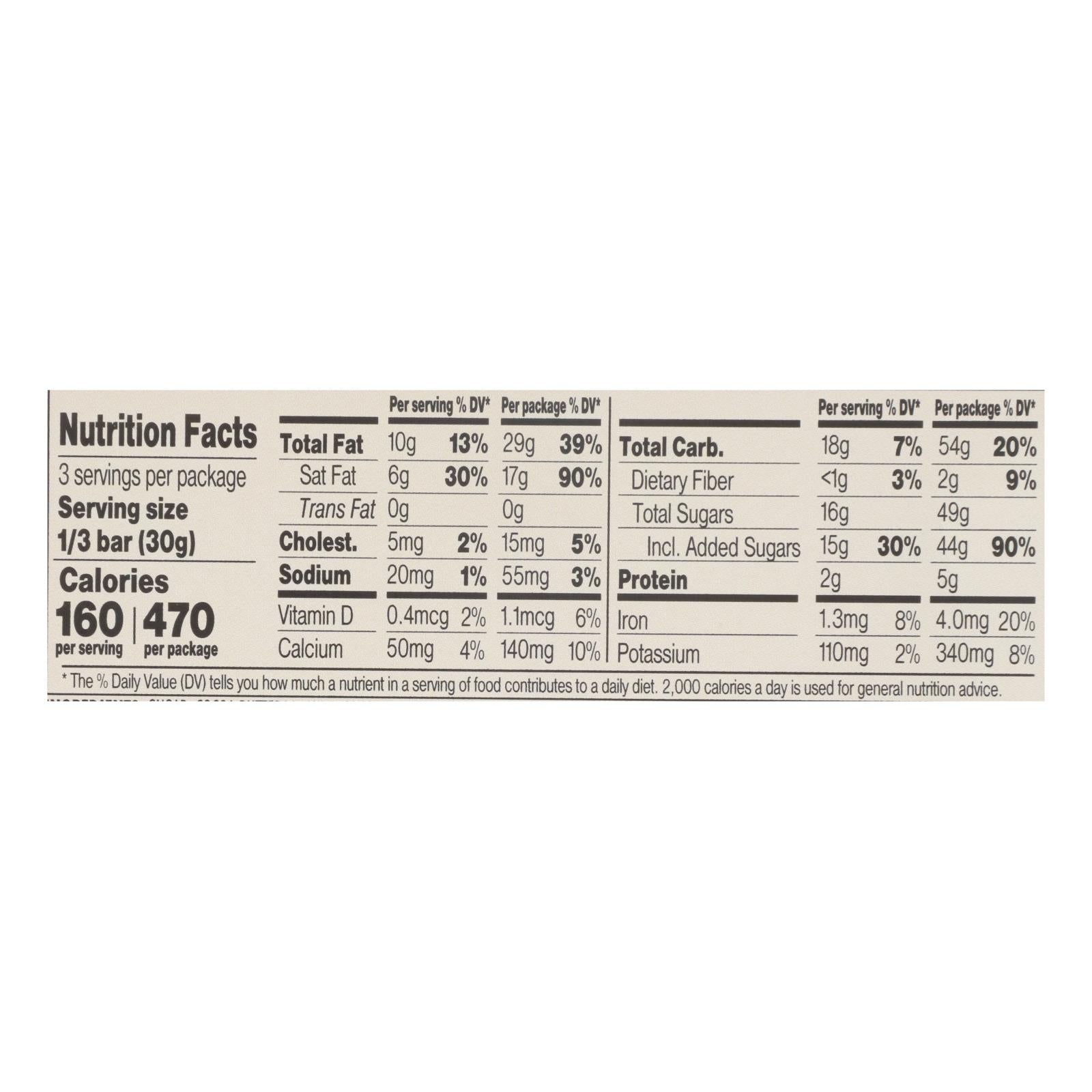 Chocolove Xoxox Milk Chocolate Bars, 3.2 oz, Case of 12