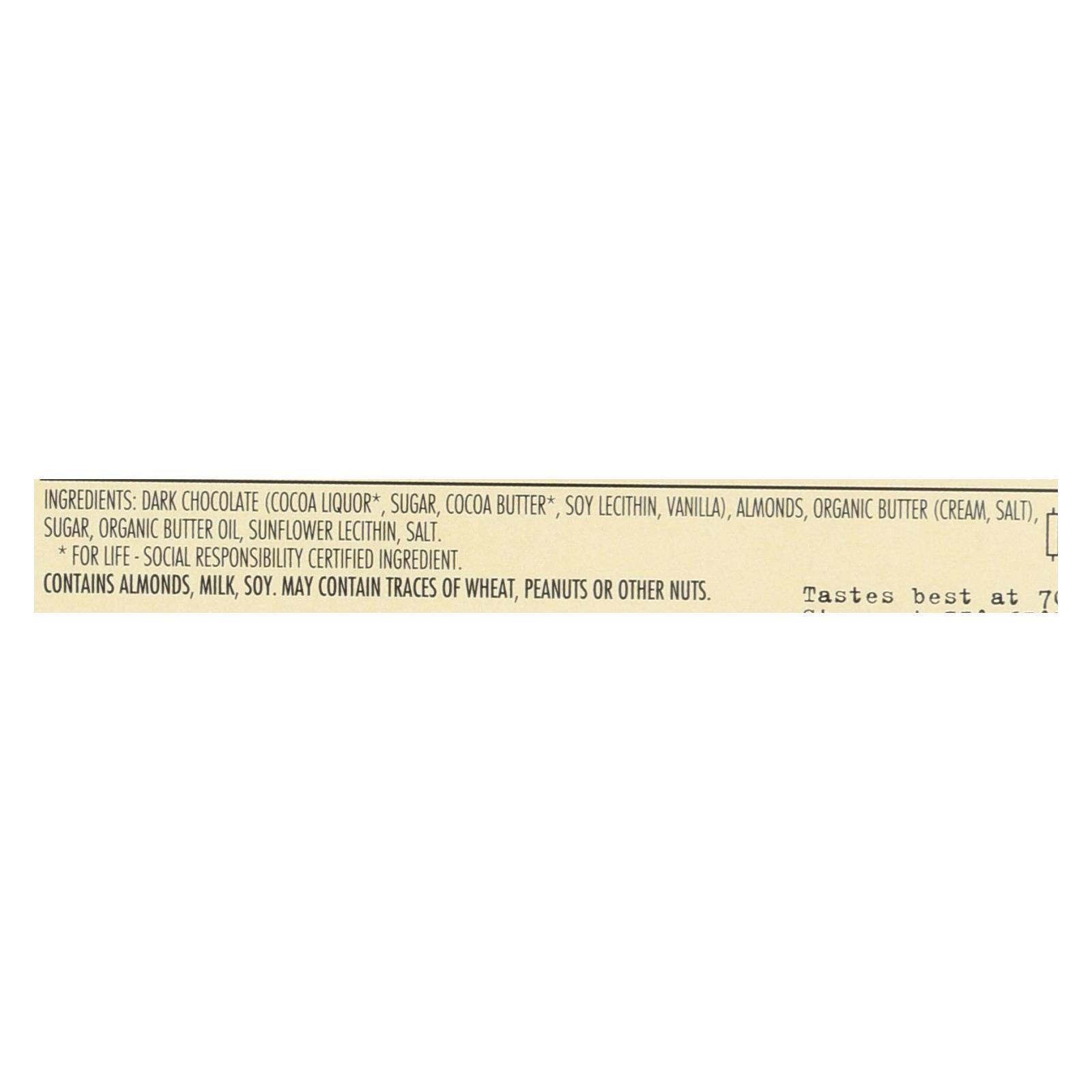 Chocolove Almond Toffee Sea Salt Dark Chocolate, 12-Pack
