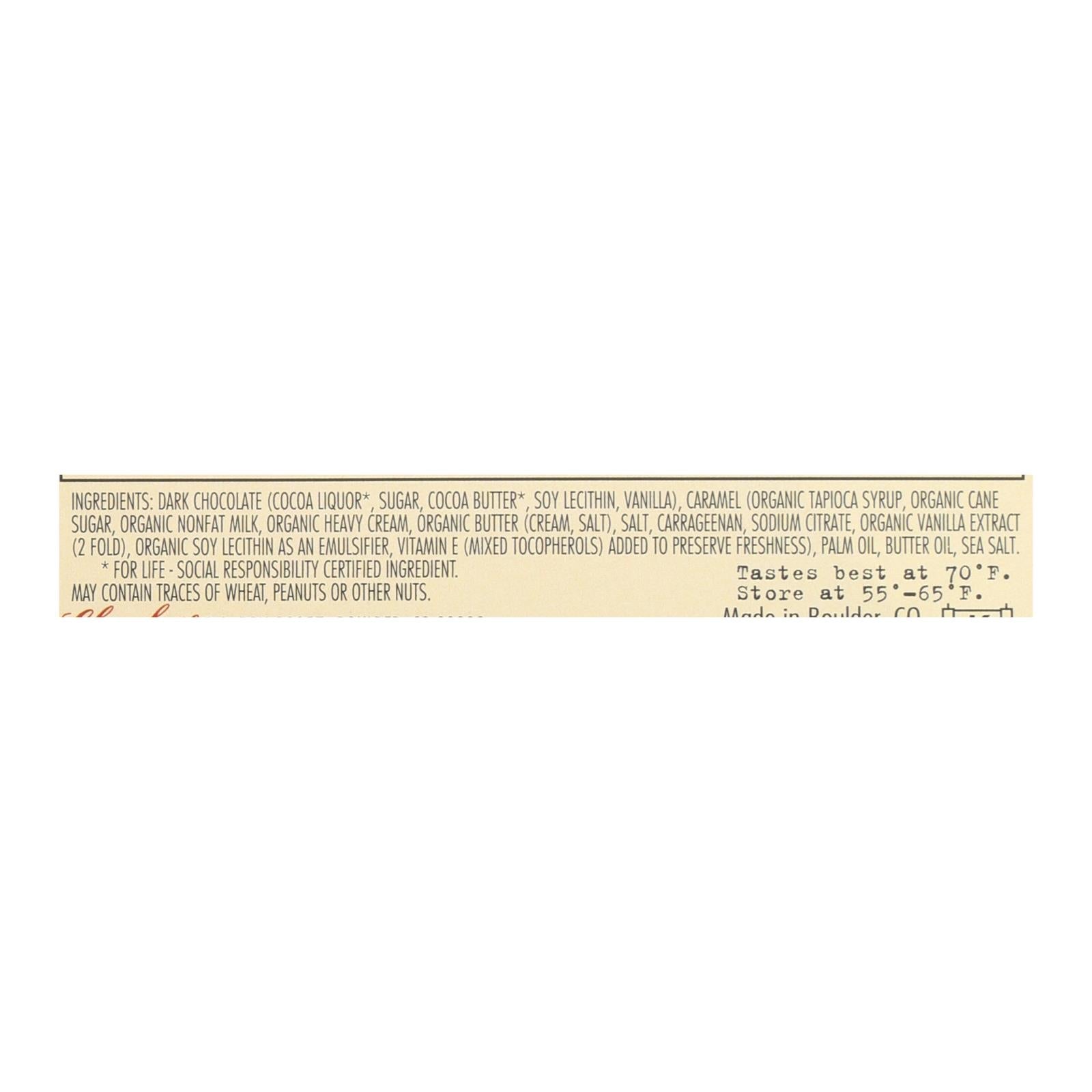 Chocolove Dark Chocolate Salted Caramel, 10-Pack, 3.2 oz