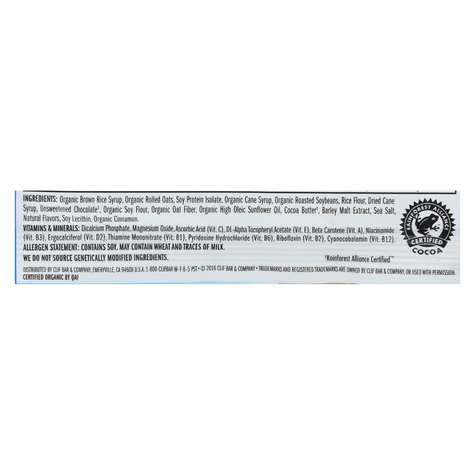Clif Bar - Organic Chocolate Chip - Case of 12 - 2.4 oz